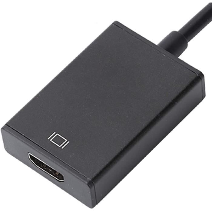 Adaptateur VGA vers HDMI, convertisseur VGA mâle vers HDMI Femelle avec ...