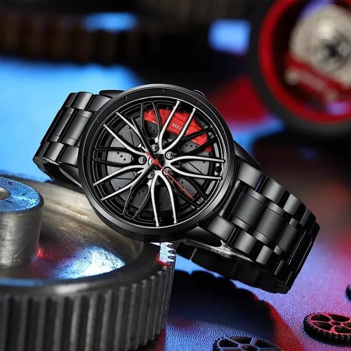 Montres Soldes Montre De Voiture Pour Homme Montre Mouvement Quartz Automatique En Acier Inoxydable R sistant L Eau A m1595