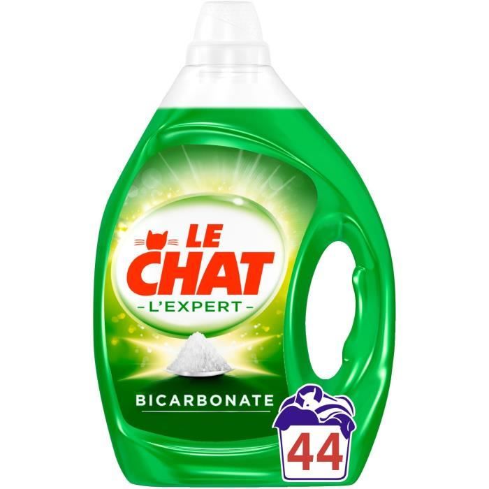 Le Chat L'Expert Bicarbonate – Lessive liquide – 100 lavages (4 x