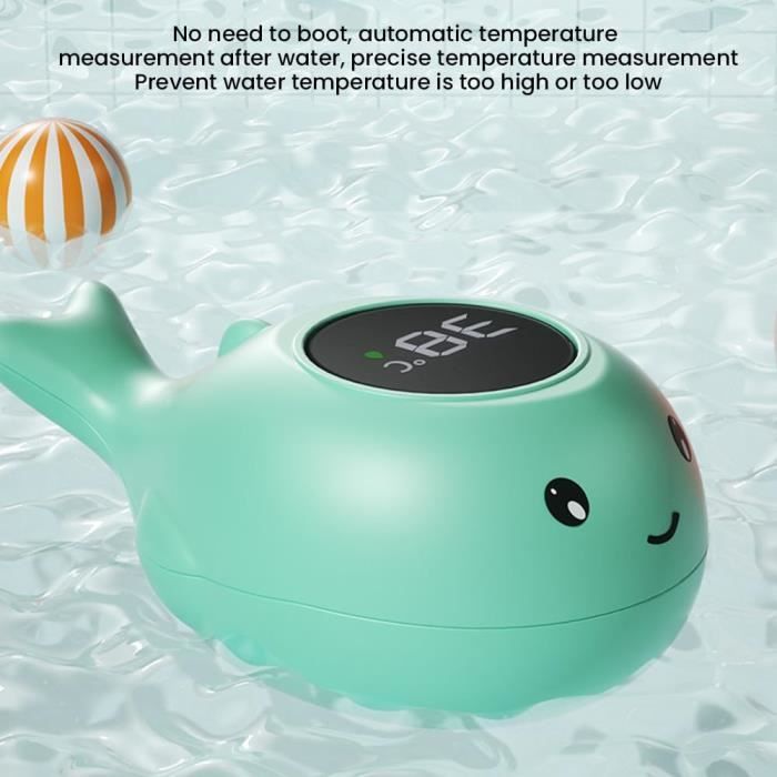 Thermomètre De Bain Bébé En Forme De Crocodile - Jouet De Bain Pour Mesurer La Température De L'Eau