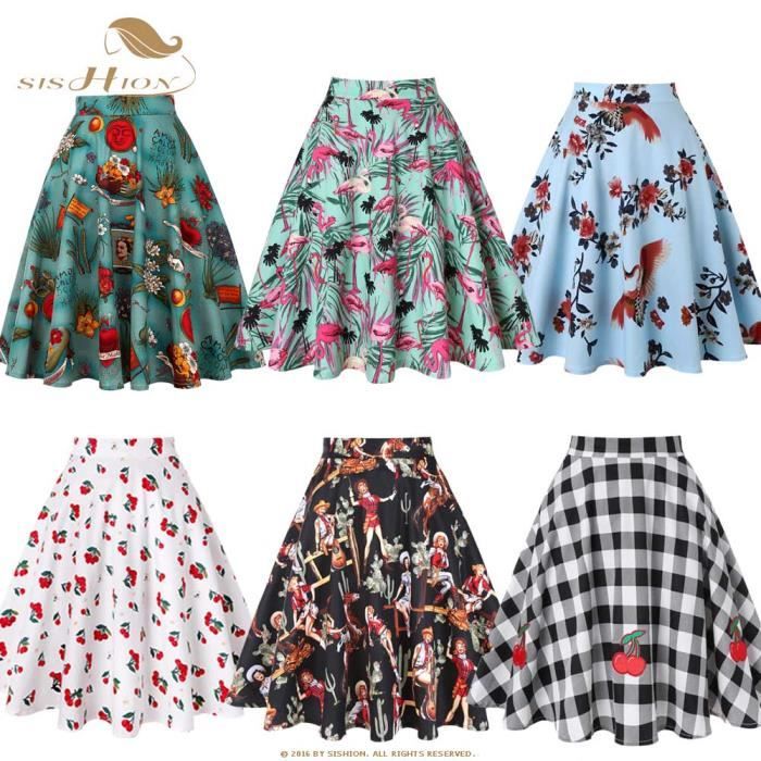Celmia Printemps automne femmes balançoire imprimé fleuri fête taille