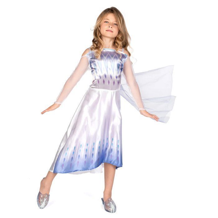 Déguisement classique blanc Elsa la reine des neiges fille