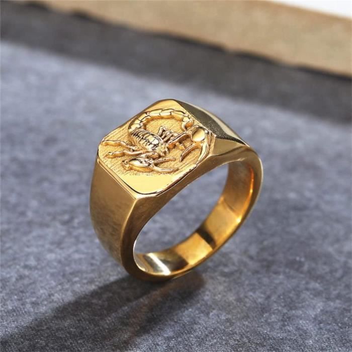 Bague scorpion sales homme