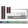 Ford Transit Custom Bandes capot hayon latérales Kit décoration- Sticker Autocollant Graphic Decals - Damier-2