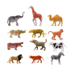 TABLE JOUET D'ACTIVITÉ 36 Pcs Animaux Sauvages Action Jouets En Plastique
