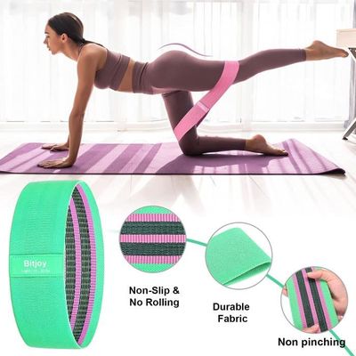 Yoga Salle De Sport Exercice Fitness Pour Les Jambes Fessiers Booty Hanches Bandes De Résistance En Tissu - Chine Bracelets De Résistance Et Ceinture élastique Prix