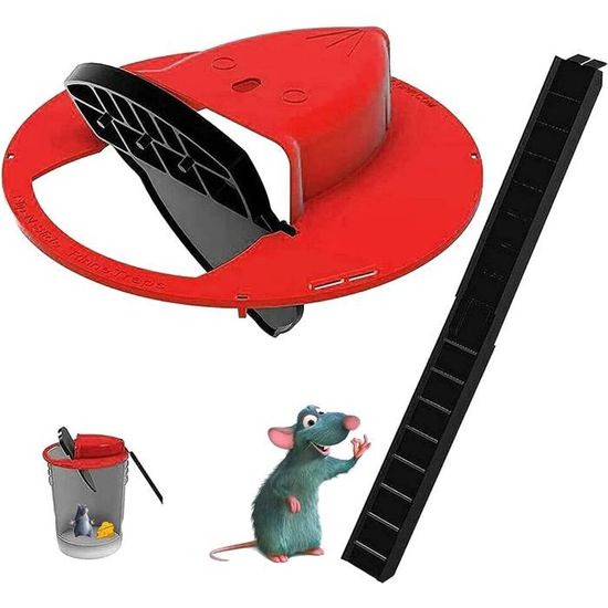 2023, piège à souris à seau, piège à rats et capteur de souris couvercle de  seau à glissière flip, pièges à souris réutilisables, piège à souris  intelligent, couvercle de seau de seau