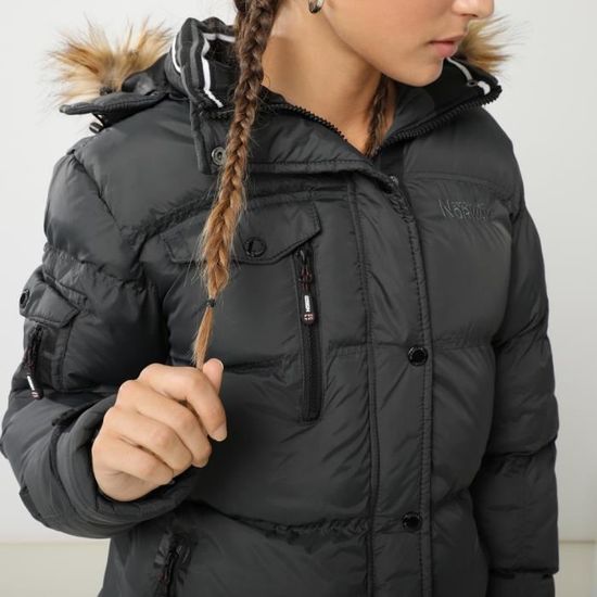GEOGRAPHICAL NORWAY CLEMENT doudoune pour femme Noir Femme Noir Cdiscount Pret a Porter