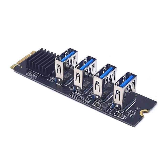 M.2 Carte Fille M2 NGFF NVME PCIE PCI Express X16 1 à 4 USB 3.0