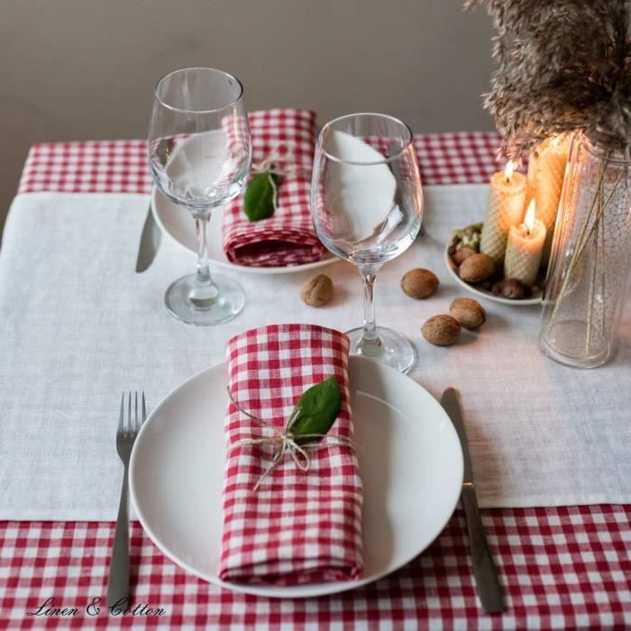 PASTORAL | Nappe de Table Vichy | Runner Collection