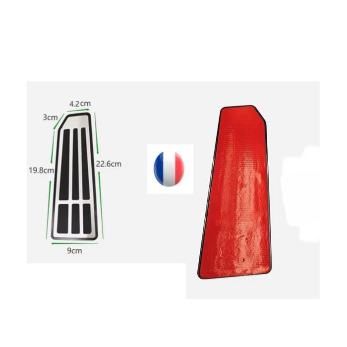 Repose-pied Alu Repose Pied PG-CI-STYLE2 Sport En Alu Finition Brossée Revêtement Antidérapant Repose-pied Compatible Avec D'autres Véhicules ( Vérifiez La Taille