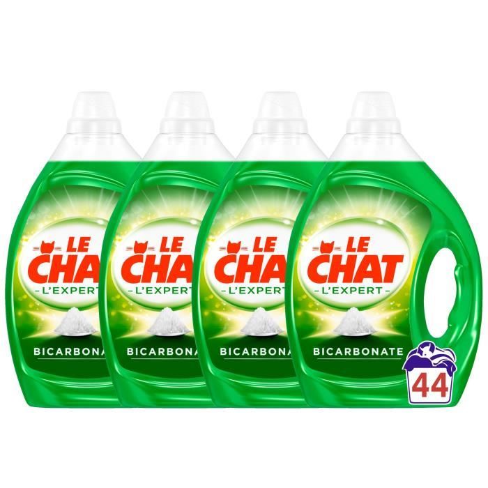 Le Chat L'Expert – Lessive Liquide au Bicarbonate – 80 Lavages