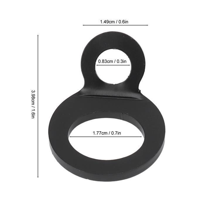 Laroal Anneau d'ancrage en acier inoxydable Anneau de récupération d'ancre marine de 8 mm Système de récupération d'ancre en acier inoxydable poli adapté aux bateaux de pêche en yacht