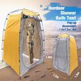 BTH23040-Portable Tente de Douche Camping, Étanche Cabine de Changement Extérieur Tentes de Toilette Abri de Plein Air, 120x120-3