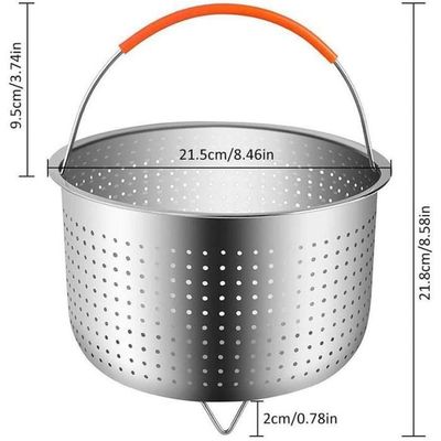 Panier Vapeur En Acier Inoxydable 25 Cm – Passoire Multi-usages Pour Légumes, Fruits Et Autocuiseur