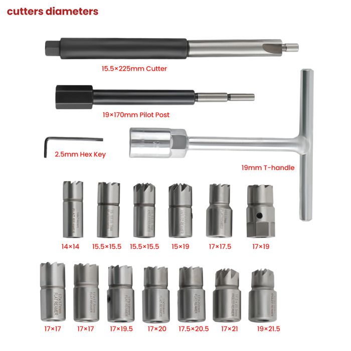 17 PCS Injecteur Diesel Si ge Cutter Set Utilis Pour Nettoyer Et 17-pcs-injecteur-diesel-si-ge-cutter-set-utilis-pour-nettoyer-et
