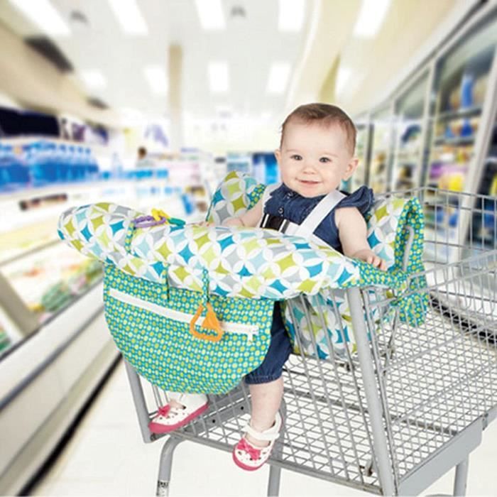 Coussin de protection pour caddie de supermarché pour enfants, housses de  siège pour bébé - AliExpress