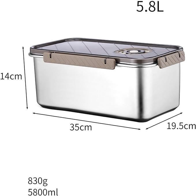 Lot De 4 Boîtes En Inox Pour Cantine - 350ml, Dimensions 8x8x7cm, Couvercle Hermétique
