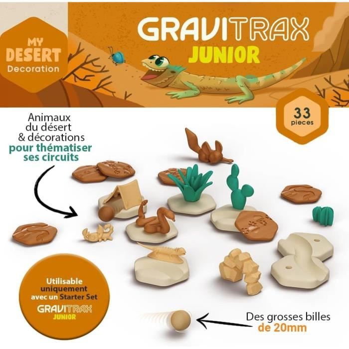 Gravitrax Junior - Set d'extension My Desert 33 pièces - Circuit de billes  - Jeu de construction créatif - Ravensburger - Dès 3 ans - Cdiscount Jeux -  Jouets