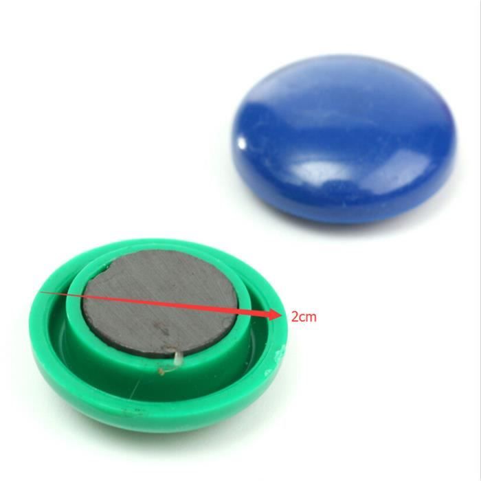 100 Pastilles Magnétiques Autocollantes - ⌀20mm - Aimants Souples Pour Photos/Frigo - Adhésif Fort - Flexible