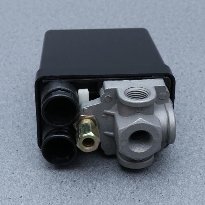 Vanne De Commande Pressostat Pour Compresseur D'air - Plage 90-120 PSI, 110V-240V, 4 Voies