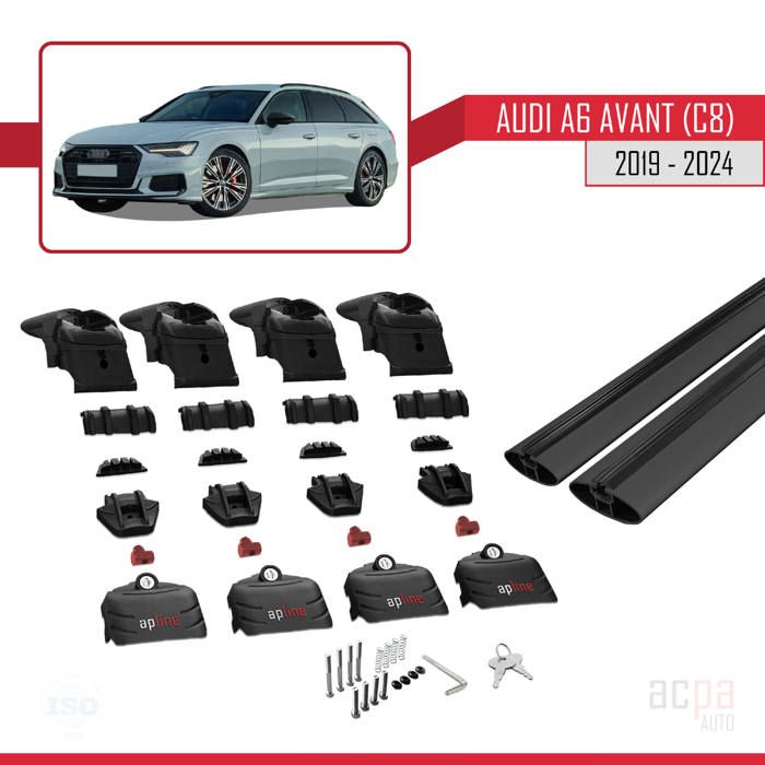 Barres De Toit Aluminium Audi Q5 8R 2009-2016 | ACE-2 | Portage 75 Kg | Antivol Inclus