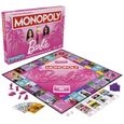 Monopoly : édition Barbie, jeu de plateau pour 2 à 6 joueurs, jeux pour la famille, à partir de 8 ans-5