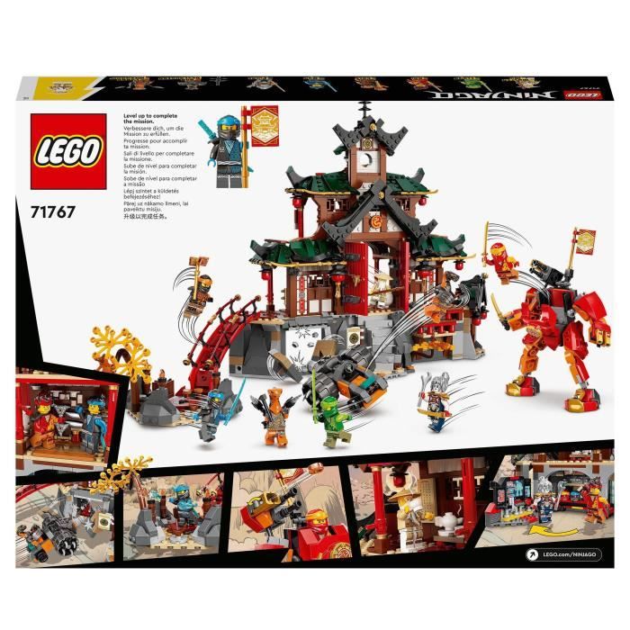 LEGO® NINJAGO 71767 Le Temple Dojo Ninja Set Maîtres du Spinjitzu, Jouet  Enfants +8 Ans