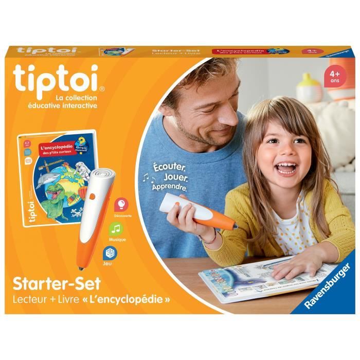Ravensburger - Tiptoi - Starter Set - Reader + Book Search and Find 'My World' - Electronic Educational Game without Screen - For Ages 2 and Above - French Version - 00174