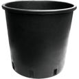 Pot 15L rond - Noir - 28X28cm-0