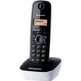 Téléphone sans fil Panasonic KX-TG1611FRW avec écran rétro-éclairé et répertoire 50 noms et numéros-0