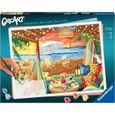 CreArt 30x40 cm - Cozy Cabana - Série B Numéro d'art - 00020276 - Dès 12 ans-0