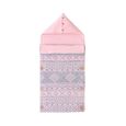 XJYDNCG Nid d'ange - Couverture d'emmaillotage pour bébé - pour les nourrissons de 0 à 9 mois - rose clair-0