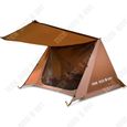 TD® Double tente à deux étages auvent plage pêche camping équipement portable étanche camping tente en plein air-0