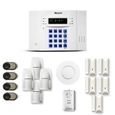 Alarme maison sans fil DNB 4 à 5 pièces mouvement + intrusion + détecteur de fumée + gaz - Compatible Box / GSM-0