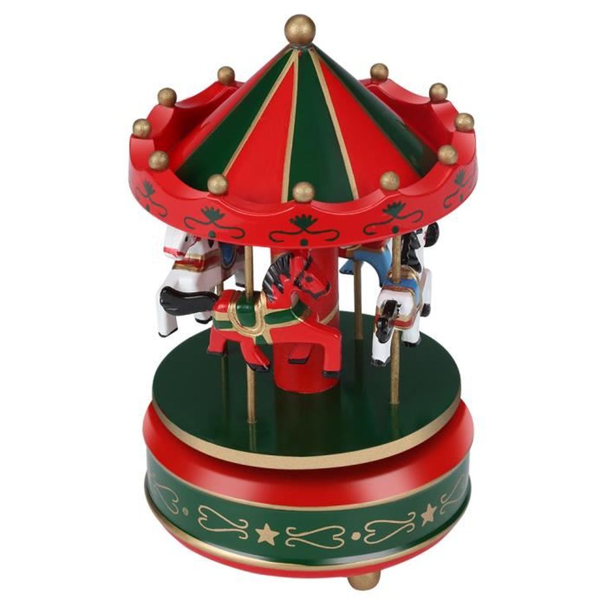 Boite A Musique Carrousel Manege Joyeux Musical Jouet Cadeau Pour Enfant Bebe Rouge Cdiscount Jeux Jouets
