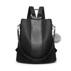 Miss Lulu Grand Sac à Dos 30x14x32cm Sac à Voyage en Cuir Sacs D'école Anti-vol Sacs À Bandoulière Cadeaux pour Femme et Homme Noir