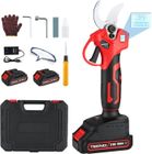 Sécateur Électrique Sans Fil TEENOBrushless 30mm avec LCD,2 * 2000mAh Batteries,Sécateur Lame Convient Pour Les Jardins,Les