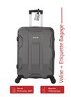 Valise Moyenne - ADC - Terra Gris - 65cm - 4 Roues 360° - 65L - 30kg