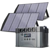 ALLPOWERS S2000 Station d'alimentation portable 1500Wh 2000W (pointe 4000W) Batterie  avec 2 panneaux solaires pliables de 200W