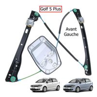 Mécanisme de Lève vitre avec panneau pour Volkswagen Golf Plus de 2004 à 2013 - AVANT GAUCHE (côté conducteur)
