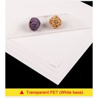 Ruban,Papier adhésif A4 PET PP pour imprimante Laser, étiquettes adhésives multi-types, autocollants - Transparent PET W 10