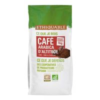 Café Congo GRAINS bio & équitable 1 kg  ETHIQUABLE