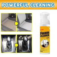 Nettoyant mousse pour cuir de voiture au citron 100 ml, polyvalent, facile à manipuler, facile à enlever, voiture portable et durabl