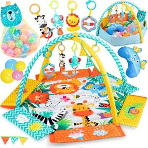 TAPIS ÉVEIL - AIRE BÉBÉ Tapis d'éveil Qkids Multi - Spacieux - Arche à jou