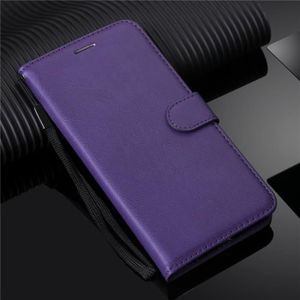 HOUSSE - ÉTUI Violet Pour LG G8X ThinQ-Étui portefeuille en cuir