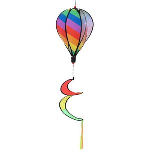 CARILLON À VENT Carillon à Vent montgolfière Moulin à Vent Mobile à Suspendre Rainbow Ballon en Spirale Protection Contre Les Oiseaux pour A171