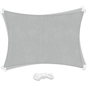 VOILE D'OMBRAGE Voile d'ombrage Rectangulaire - Polyester - Gris -