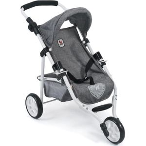 Poussette 3 roues Sport Rose - Pliable - Poignee reglable 33-62cm -  70x33x62cm - Cdiscount Jeux - Jouets