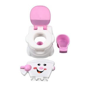RÉDUCTEUR DE WC Duokon Toilettes d'apprentissage de la propreté pour enfants Pot de toilette ergonomique pour enfants, chaise deco salle PP rose